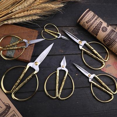 Mini Stainless Steel Sewing Scissors Retro Tailor Thread Embroidery Fabric Needlework Scissor Household Sewing Accessories