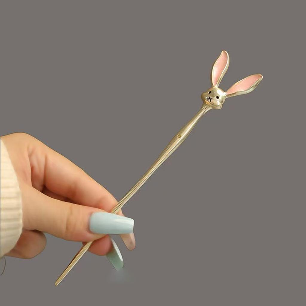 1pc/4pcs Adorable Rabbit & Cat Hairpin Cute Sweet Fixed Hair Accessory Simple Fashionable Versatile Hair Clip