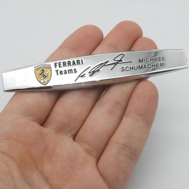 

Новый 1/2 шт. 3D Металл для команд Ferrari SJ F1 Авангардный Значок Автомобиля Значок на Крыло Боковой Значок Наклейка Стикер на Задний Багажник Стиль 1pc серебряный