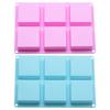 Chocolate Molds 6-Grid Chocolate Silicone Molds For Baking Square Cube Ice Tray Baking Tools Craft Supplies Bakeware For Candy