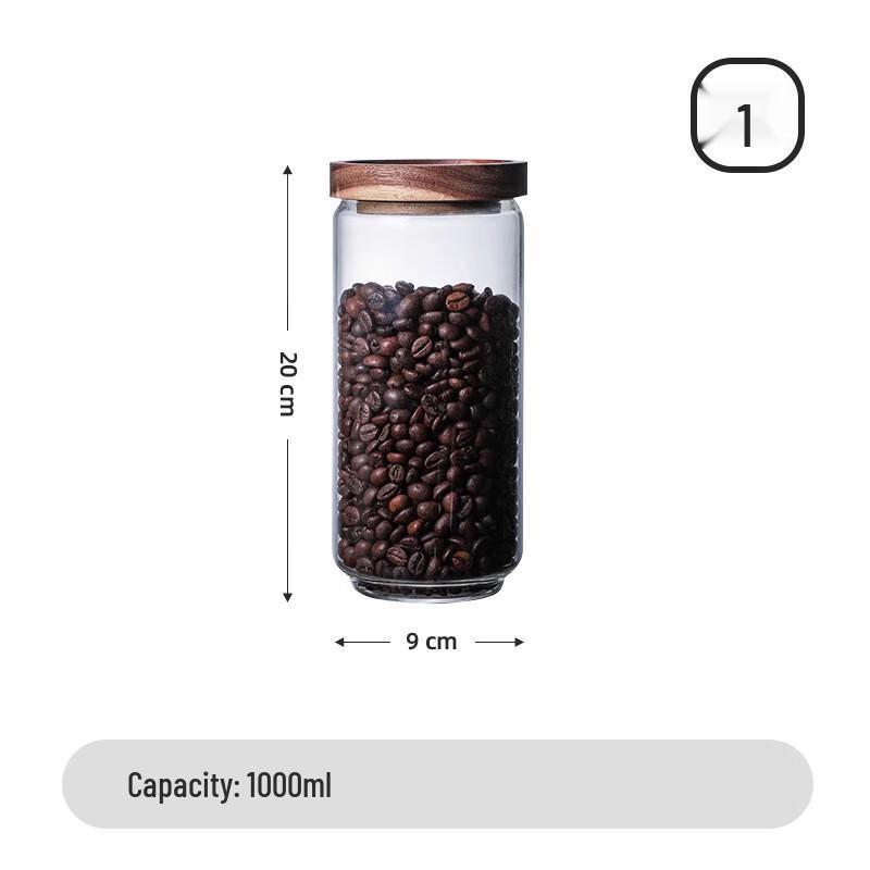 

Glass Storage Jar with Acacia Wood Lid