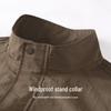 Mark Fairwhale Men's Stand Collar Fleece-Lined Windbreaker Jacket