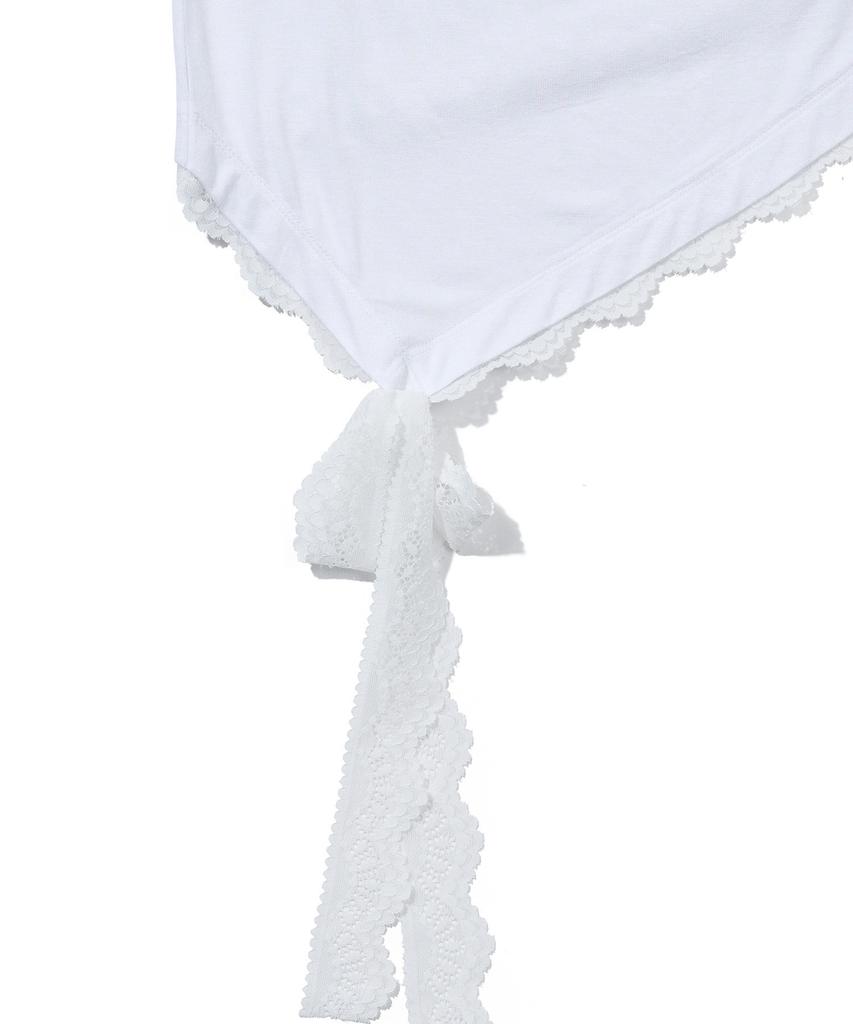 YOUHEE Youhee Lace Unbalance T-Shirts_White