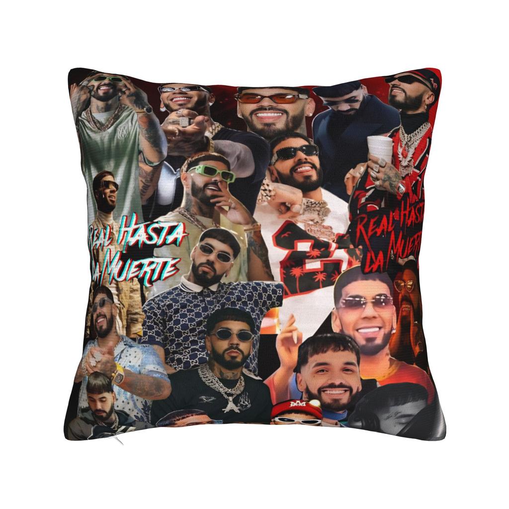 Anuel AA  Rapper Singer Pillow Covers Merchandise Soft Cushion Cover Decoration  Pillow Case Cover Sofa Multi Size