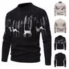 Men's Christmas Imitation Mink Velvet Half-High Collar Sweater - Autumn/Winter Knitwear.