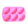 DIY Eiform Oster-Eierform 6 Mulden Backwerkzeug Schokoladenkuchenform Handgemachte Schokoladenschale Ostern
