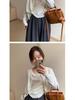 2025 Spring Korean Style Women's Slimming Knit Cardigan - Versatile, Round Neck