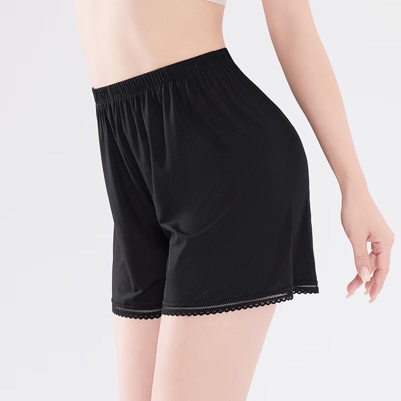 Fenteng Women's Breathable Lace Anti-Chafe Safety Shorts 2-Pack