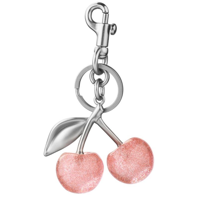 Fruit pendants, accessory jewelry, bag pendants, multi-color cherry lock rings, fashionable and personalized bag pendants
