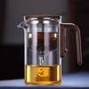 600/800ML Glass Teapot One Click Magnetic Switch Tea Filtration Tea Pot Teaware Brewing Kettle Water Separation Inner Container