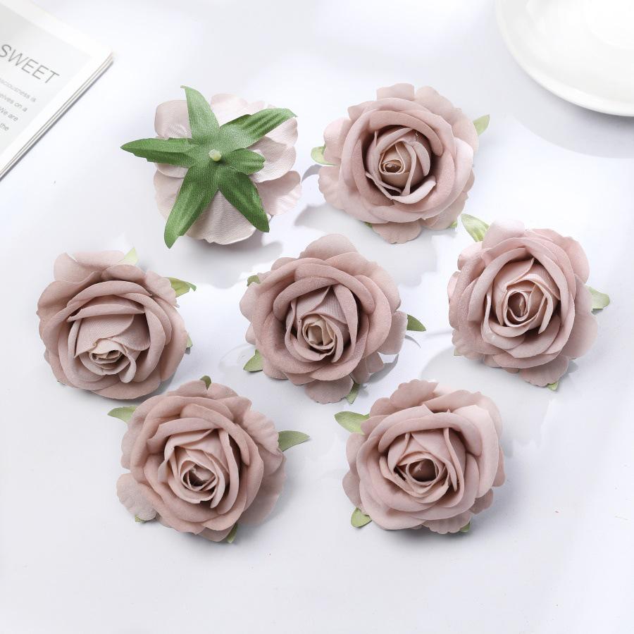 Premium Velvet Artificial Rose Heads for DIY Brooches and Clothing Accessories