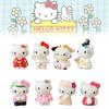 Adorable 8 Piece Hello Kitty Cartoon Figurine Collection Pvc Toy Set For Display