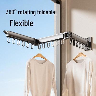 Telescopic Multi-Functional Folding Clothes Drying Rack for Indoor and Balcony Use