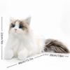 Lifelike Plush Toy Cat Soft Simulation Cat Doll Children'S Gift Elderly Companion Comfort Cute Pet Modeling Doll