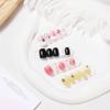 Gifts Ultra Short Matte Nail Tips Waterdrop Almond Shape Thin Seamless False Nails No Trace Artificial Nails