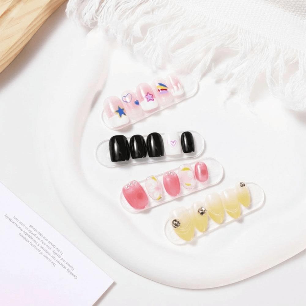 Gifts Ultra Short Matte Nail Tips Waterdrop Almond Shape Thin Seamless False Nails No Trace Artificial Nails