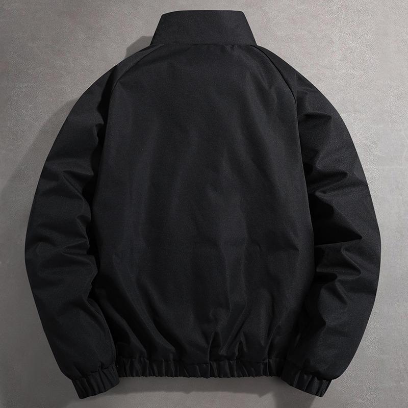 Autumn and Winter Solid Color Men's Pullover Fashion Casual Long-sleeved Warm Stand-up Collar Half-zip Sports Outdoor Top