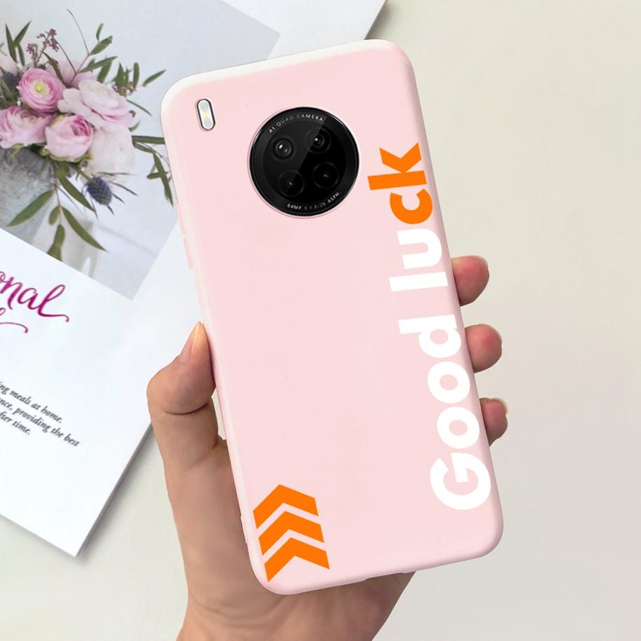 For Huawei Y9a 2020 Silicone Case FRL-22 FRL-23 Cute Astronaut Love Heart Slim Soft TPU Phone Case on Huawei Nova Y9a Y 9A Cover