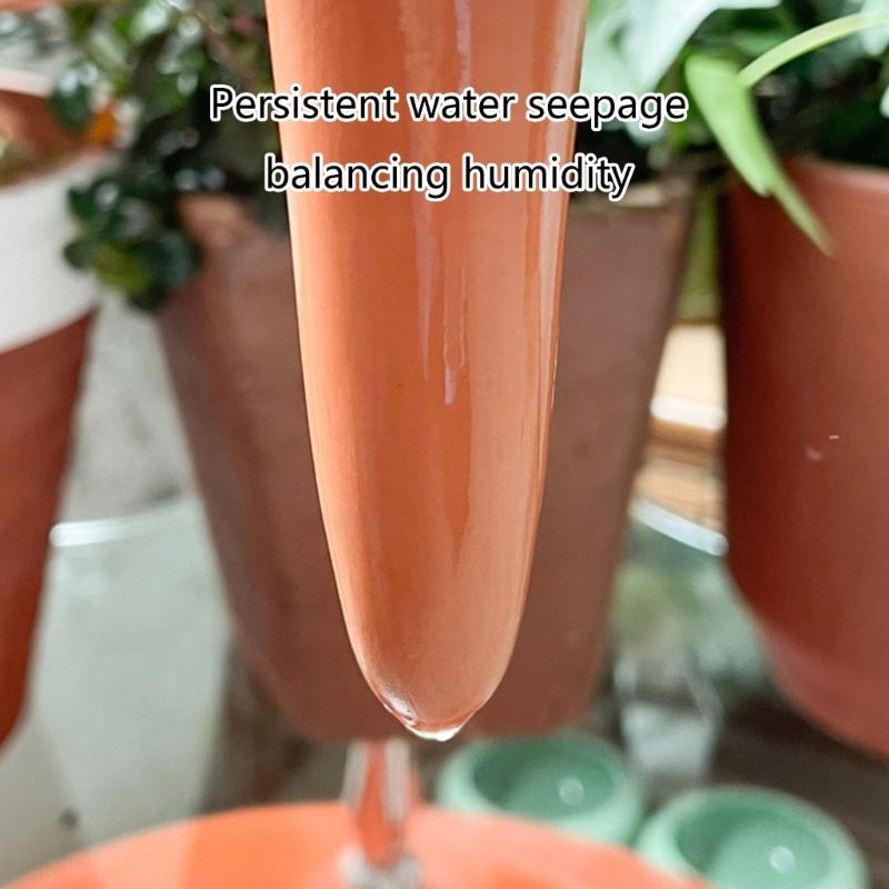 4pc Self Watering Planter Insert Plant Watering Stakes Bees Terracotta Watering Spikes Automatic Water Irrigation Device