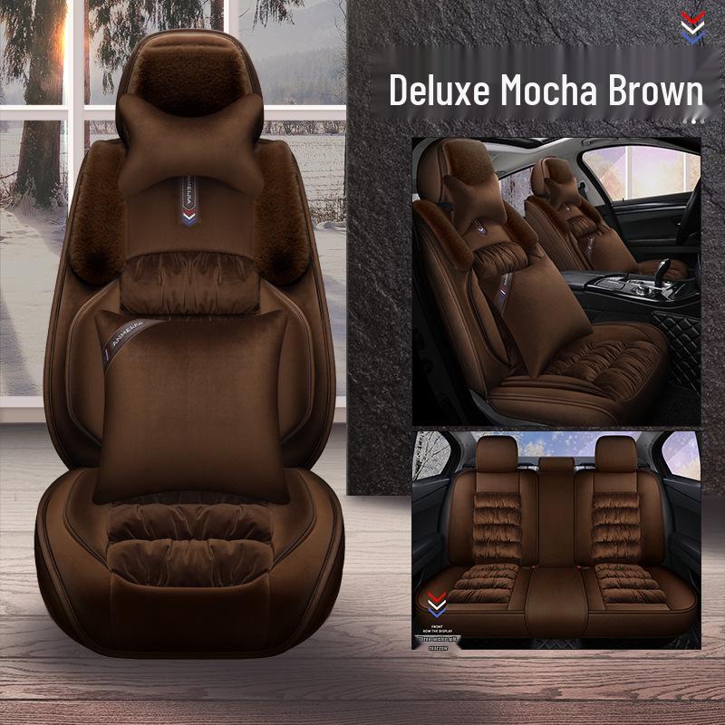 Universal Plush Winter Car Seat Cover - Full Surround Comfort Cushion