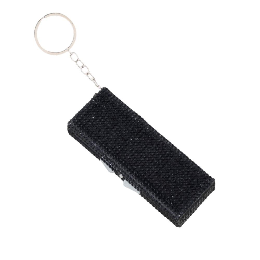 

Shiny Rhinestone Mini Metal Pill Box Portable Blingbling Medicine Storage Box Waterproof Moisture-proof Pill Case Container чёрный