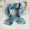 Hair Band Small Square Scarf Neckerchief Printed Silk Scarf Fashion Flower Print Scarves  Daily