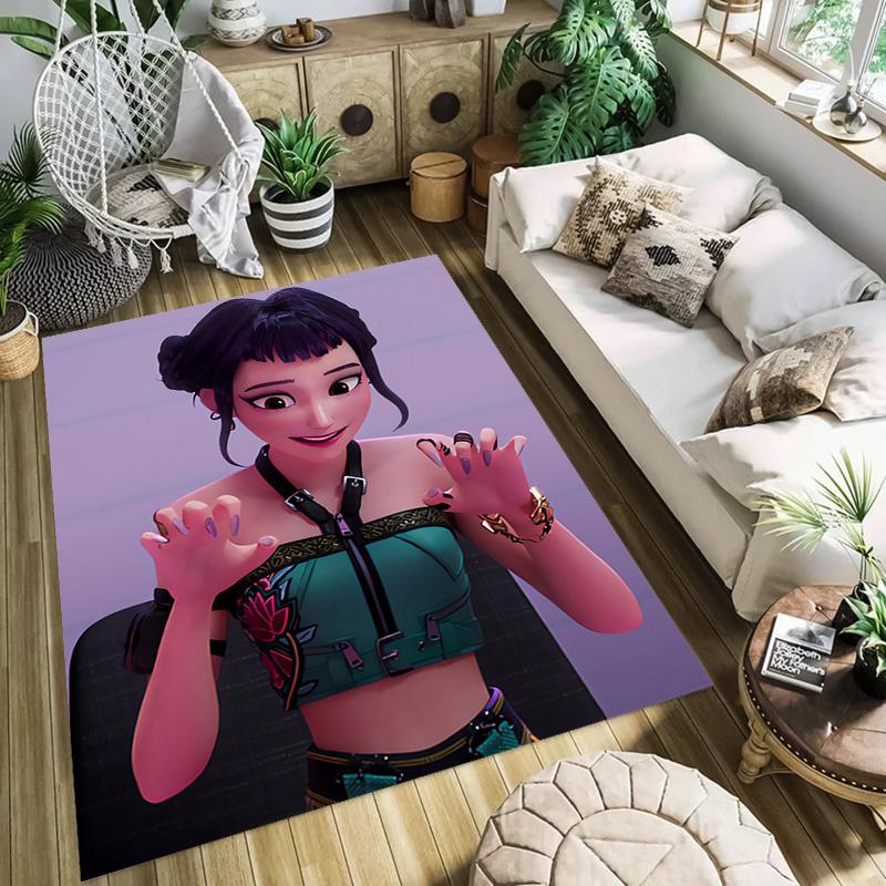 Golden Hustle: Elegance Motion Carpet Living Room and Bedroom Mats Suitable for All Seasons Bathroom Mat Fashion Dormitory Decoration