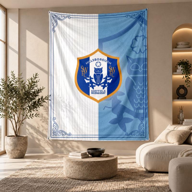 Decorative Tapestry,Sheffield Wednesday Printed Wall Art, Lightweight Wall Hanging For Bedroom Background