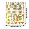 1 Inch Letter Sticker Bold Body Gold Sand Silver Sand Glitter Suitable for Scrapbook Crafts Decorative Letter Stickers