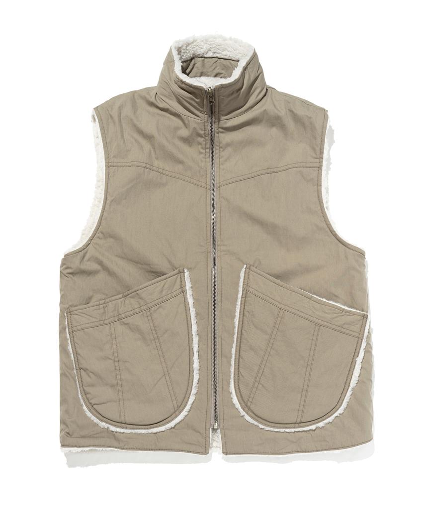 Cargobros Cb Reversible Tumble Vest (Beige)