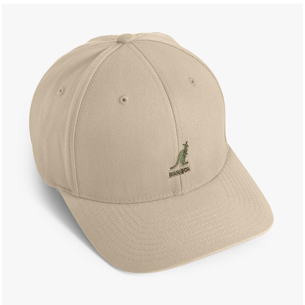 Kangol 8650bc Beige Flex Fit Wool Ball Cap