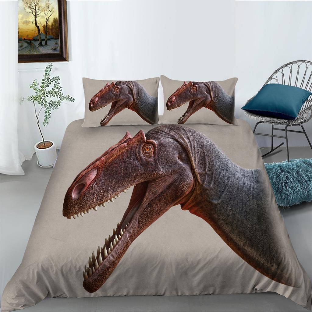 Polyester Duvet Cover Pillowcase Two-Piece Set 3D Digital Printing Dinosaur Series