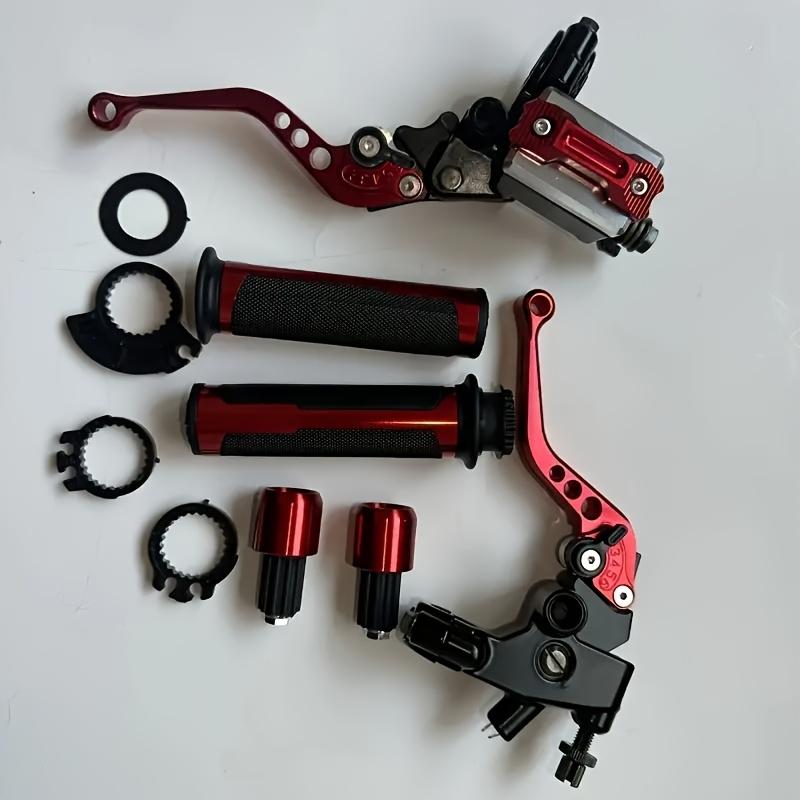 Aluminum Alloy Brake Pump With Handle Cover Free Handlebar Buckle Clutch Handbrake Hydraulic Disc Brake Handlebar Plug Combo Kit