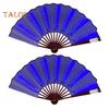 2 Pcs LED Lighted Dance Fans Foldable Handheld Rave Fans Light-up Folding Fans for Stage Performance Birthday Party Wedding