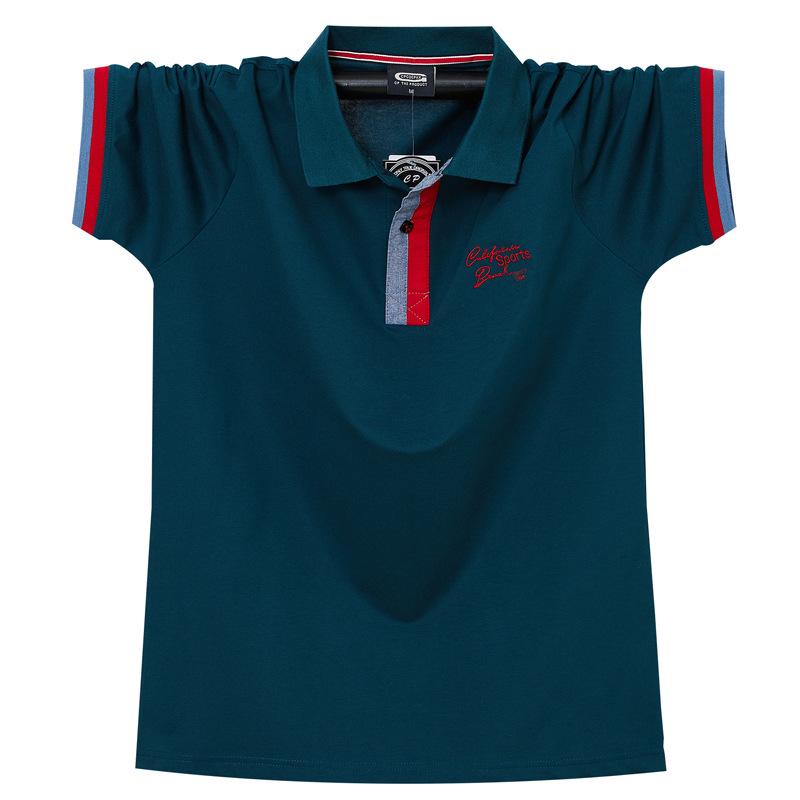 2026 Plus Size Men's Short Sleeve Polo Shirt - Summer Business Casual Lapel Design.