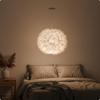 Feather Pendant Light Romantic Chandelier for Bedroom, Living Room 25CM