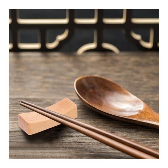 36-Piece Japanese Style Chopstick Rests, Wooden Chopstick Holders, Lightweight Portable, Stylish Cutlery Rests for Dining Table Decoration