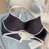 Women's Rabbit Ear Ultra-thin Large Chest Minimizing Underwear Gathering Side Breast Light and Comfortable Wire-free Bra