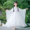 White Hanfu for Girls: Summer Children's Ancient Costume - Spring/Autumn Improved Ruqun Style 2026
