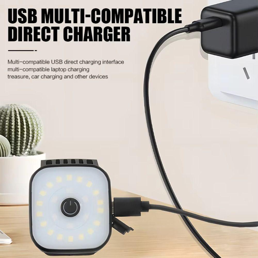 USB Rechargeable Headlights Mini Portable Green LED Rechargeable Flashlight Alternating Traffic Clip On Wearable Flashlight