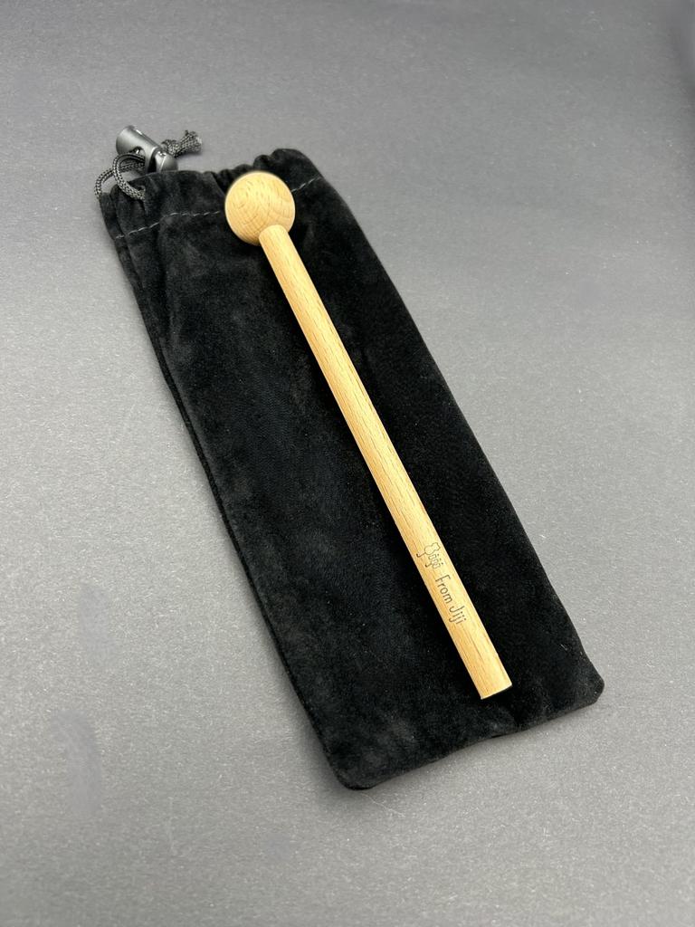 [FromJiji] Healing Tuner, Crystal, Storage Pouch, Original Mallet, 4-Piece Set, Relaxation, 4096Hz