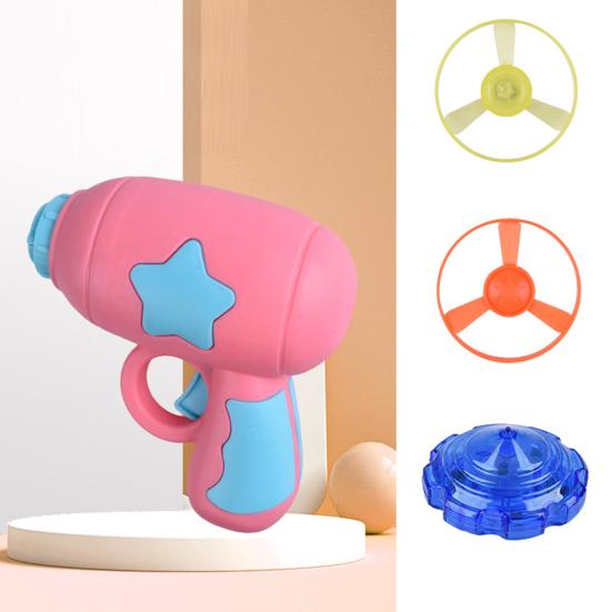 Kočičí hračka LED vystřelovač létajících talířů Hra uvnitř i venku Oslnivá noční sledovací hračka s rotujícím vrtulníkem