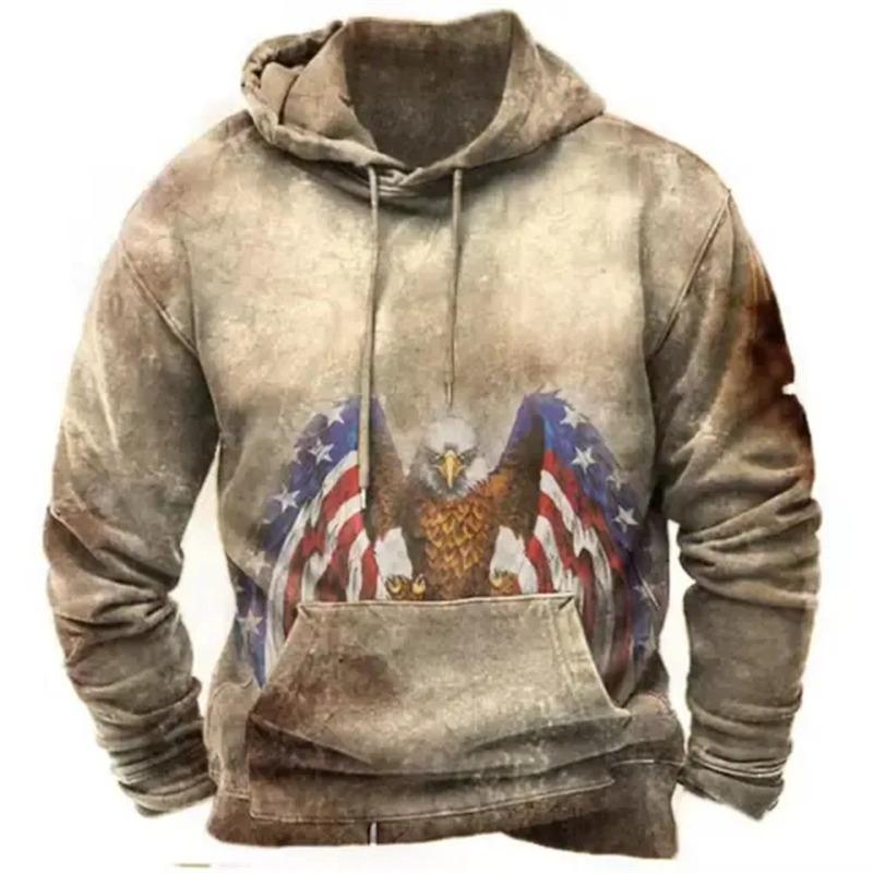 Felpa con cappuccio a maniche lunghe - Abbigliamento fantasia - Adatta sia per uomo che per donna - Felpa casual street a vestibilità larga