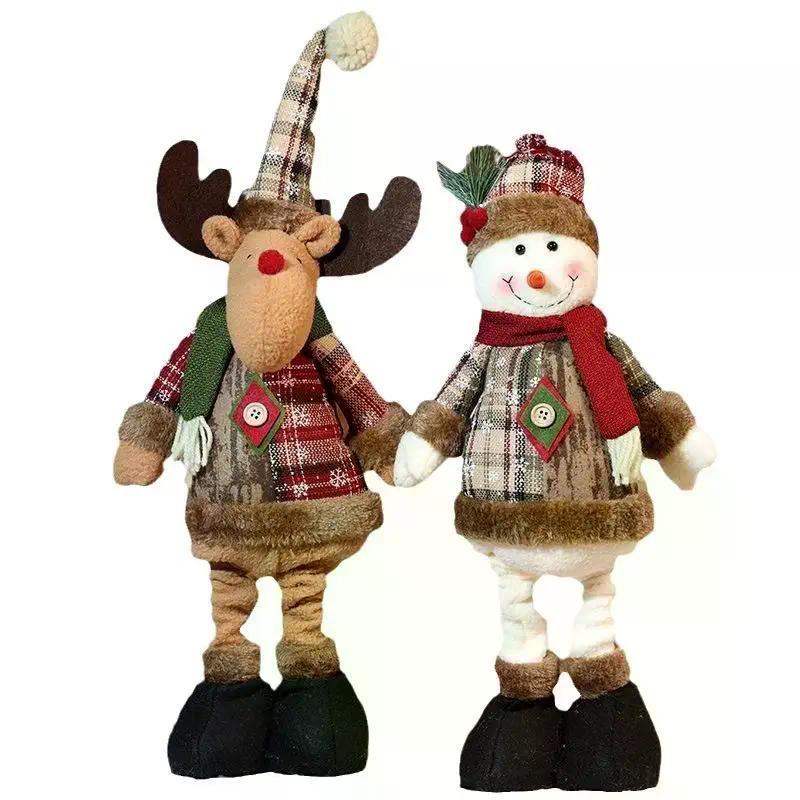 Christmas Ornament Xmas Gifts Telescopic Christmas Doll Merry Christmas Decorations For Home New Year