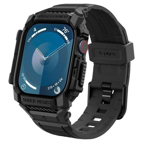 Spigen Rugged Armor Pro Apple Watch 10 / 11 42mm schwarz/mattschwarz ACS08591