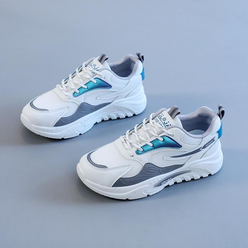 Sneakers Women Thick Bottom Daddy Shoe Thick Bottom Round Toe Breathing Leisure Female Vulcanize Shoes
