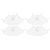 4PcsSet Bike Rear Seat Plastic Protective Net Safety Kids Foot Guard for Bicycle Accessories