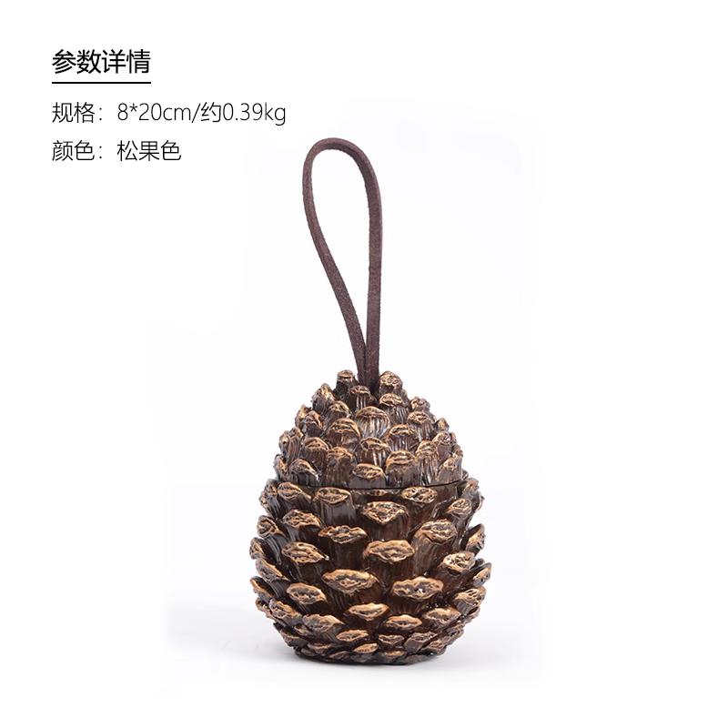 

Creative Toothpick Holders, Home Living Room Cotton Swab Storage Box with Cover, Cute and Simple Pine Cone Toothpick Bucket