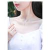 Lightweight White Feather Necklace Small Feather Collarbone Chain
