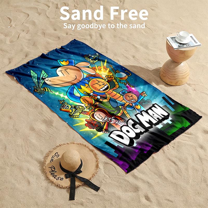 Dog Man Beach Towels Also Serve As Bath Towels Summer Essential a Musthave for the Outdoors the Beach and the Pool